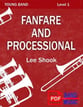 Fanfare and Processional Concert Band sheet music cover